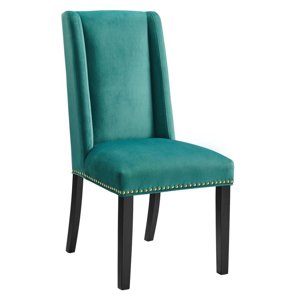 Baron Performance Velvet Dining Chairs - Set of 2. Picture 2