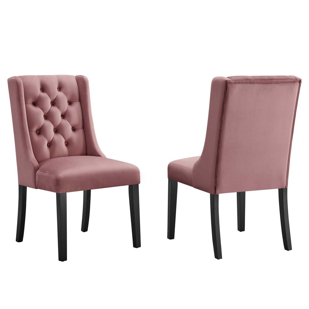 Baronet Performance Velvet Dining Chairs - Set of 2. Picture 1