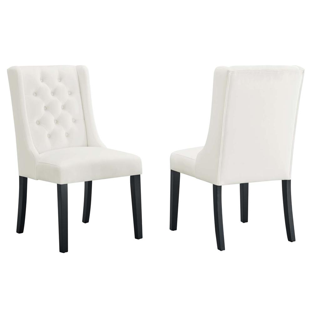 Baronet Performance Velvet Dining Chairs - Set of 2. Picture 1