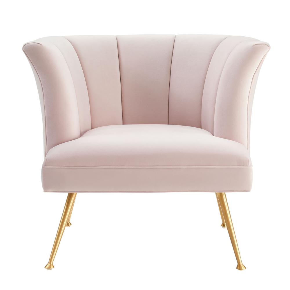 Veronica Channel Tufted Performance Velvet Armchair. Picture 6
