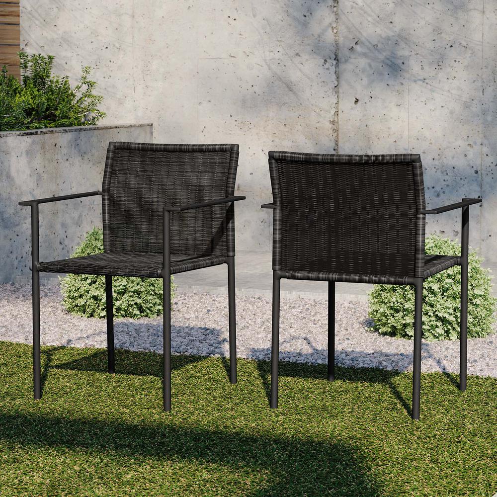 Lagoon Outdoor Patio Dining Armchairs Set of 2. Picture 8