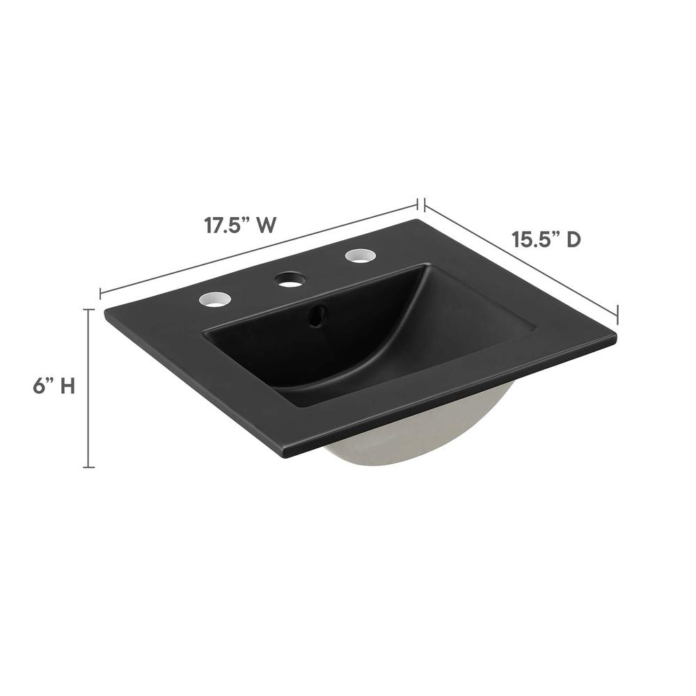 Cayman 18" Bathroom Sink. Picture 3