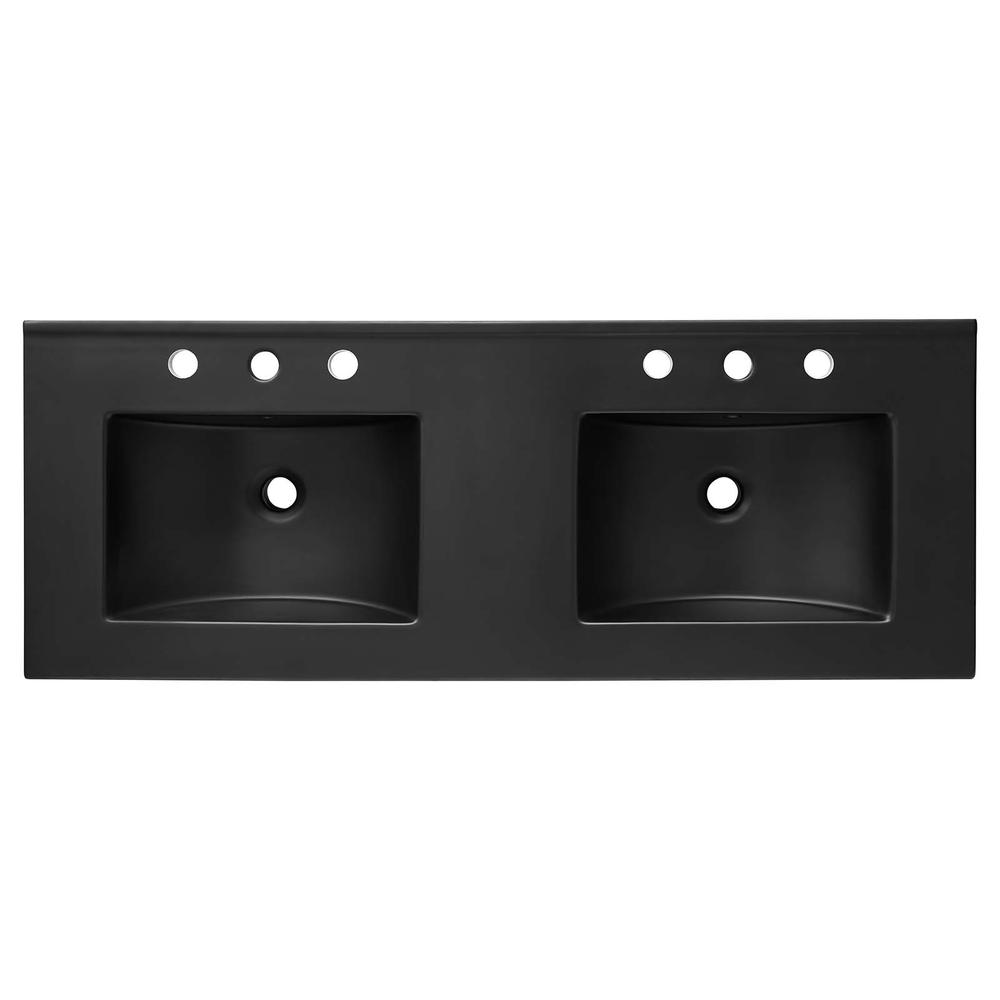 Cayman 48" Double Basin Bathroom Sink. Picture 2
