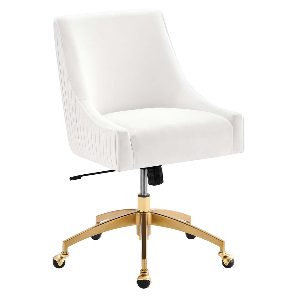 Discern Performance Velvet Office Chair. Picture 1