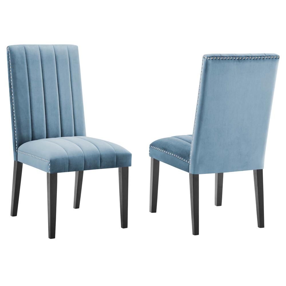 Catalyst Performance Velvet Dining Side Chairs - Set of 2. Picture 1