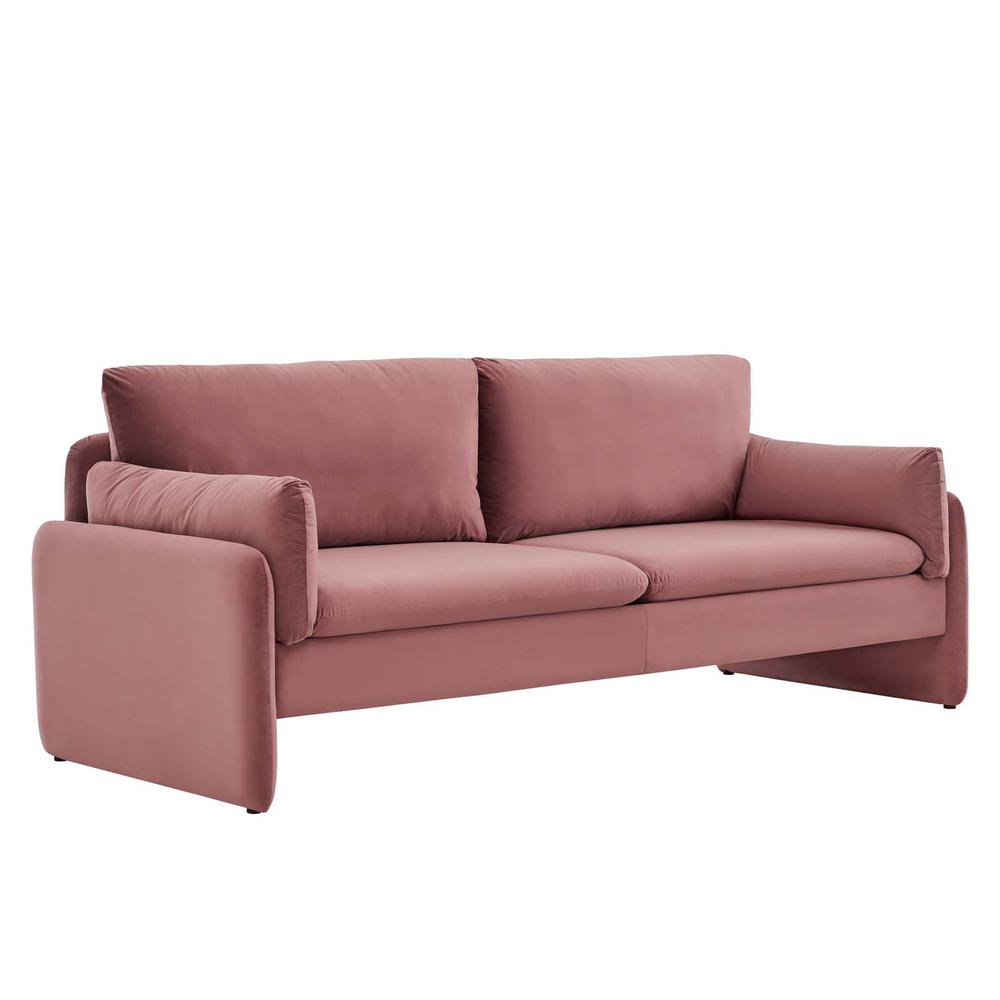 Indicate Performance Velvet Sofa - Dusty Rose EEI-5150-DUS. The main picture.