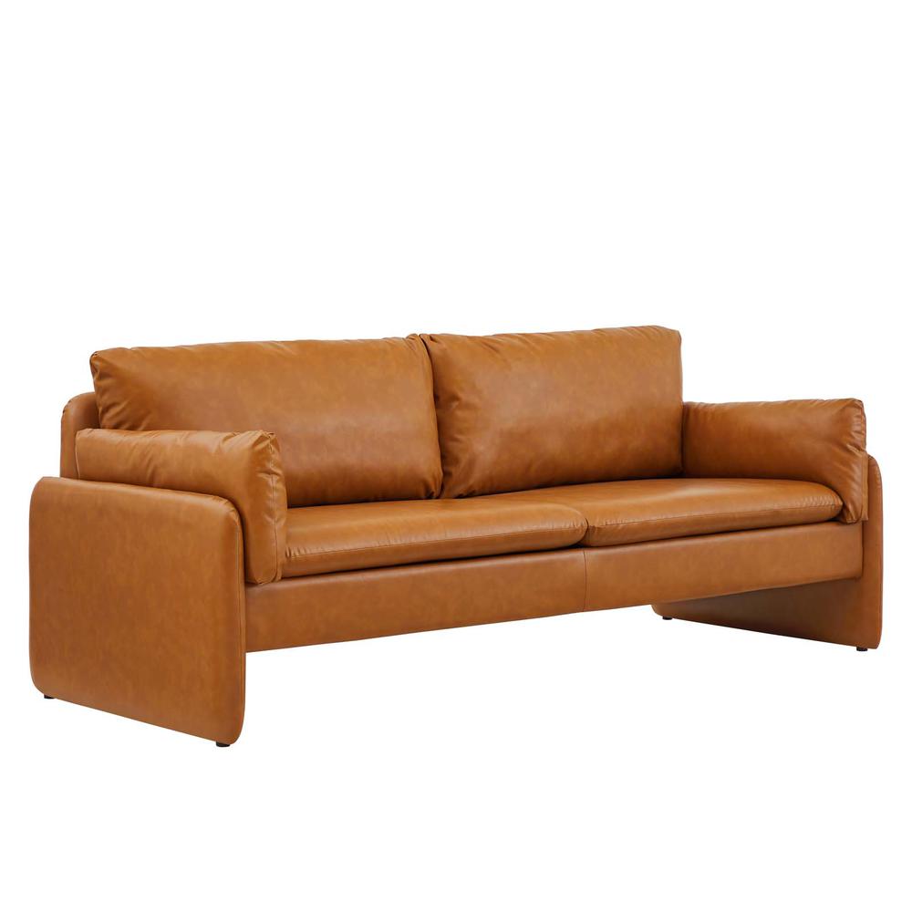 Indicate Vegan Leather Sofa. Picture 1
