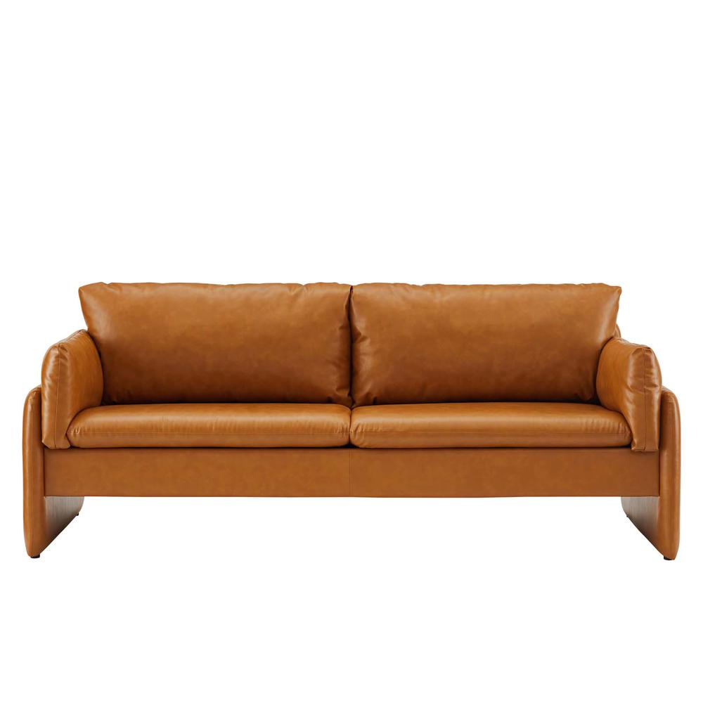 Indicate Vegan Leather Sofa. Picture 5
