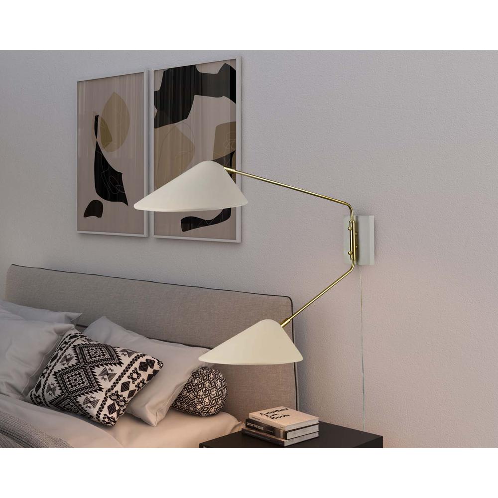 Journey 2-Light Swing Arm Wall Sconce. Picture 8