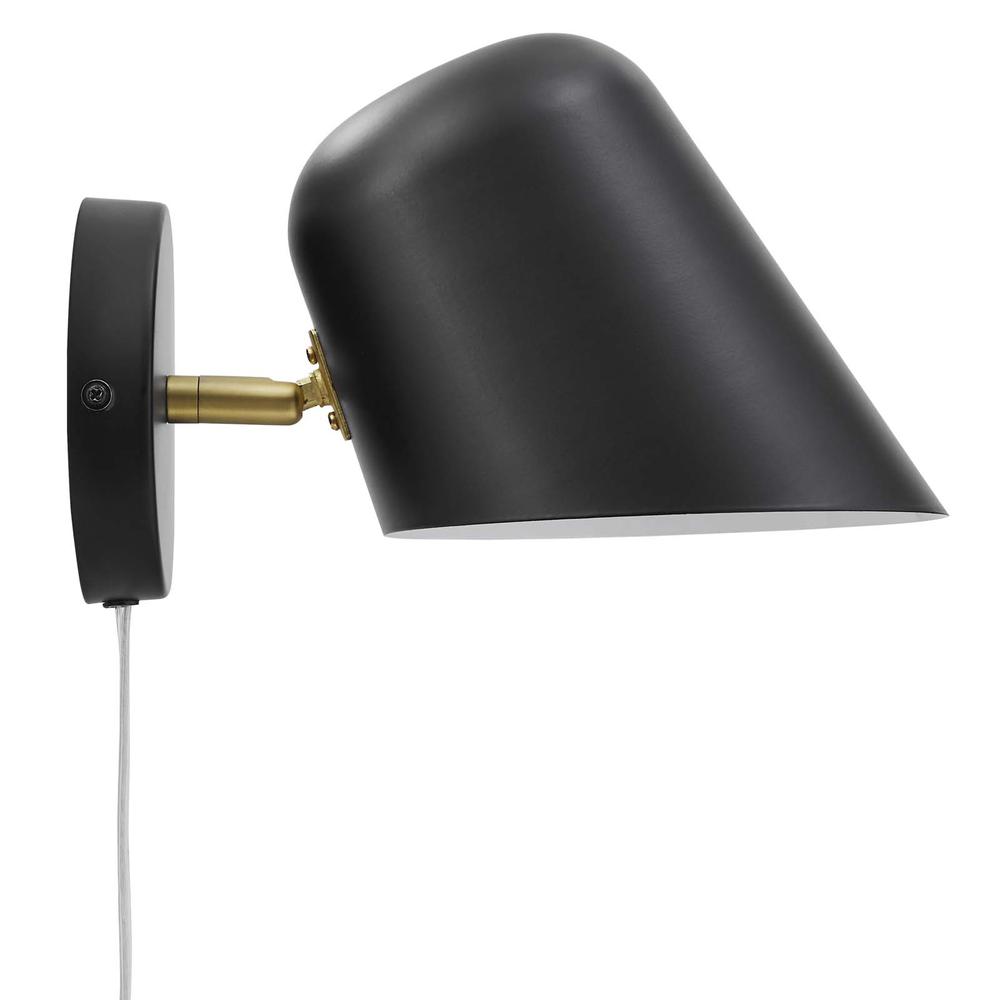 Briana Swivel Wall Sconce - Black EEI-5300-BLK. Picture 3