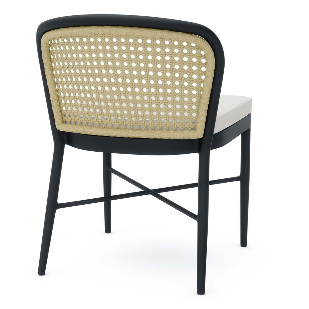 Melbourne Outdoor Patio Dining Side Chair. Picture 4