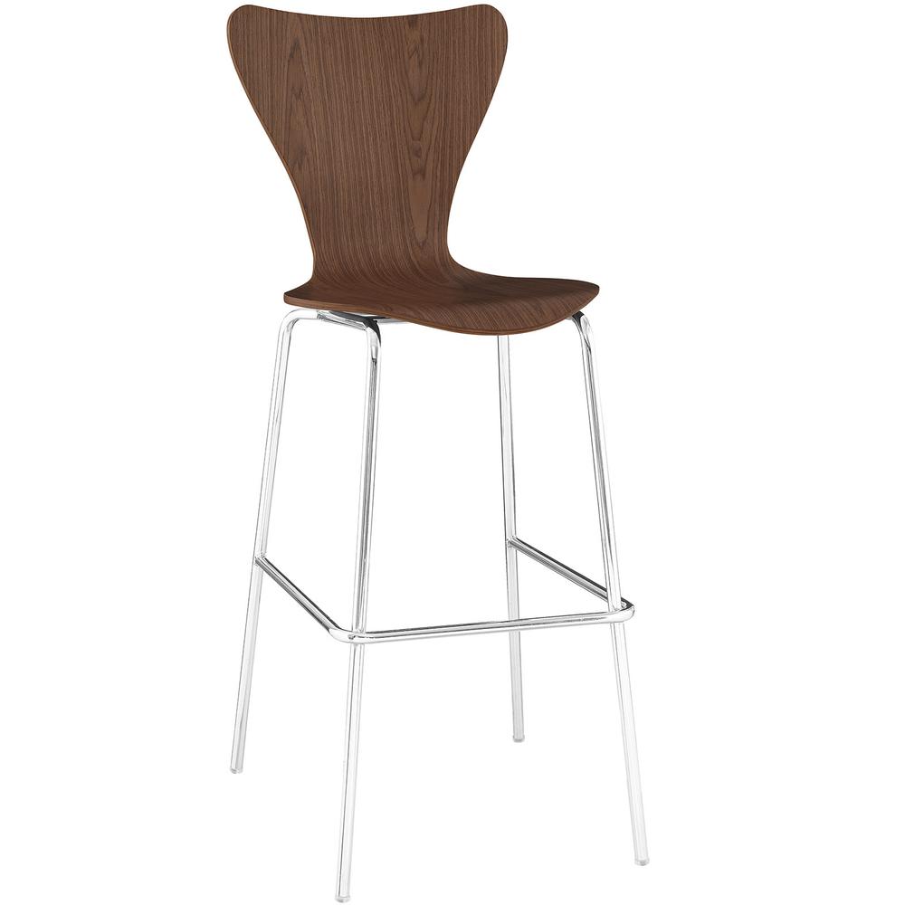Ernie Wood Bar Stool. Picture 1