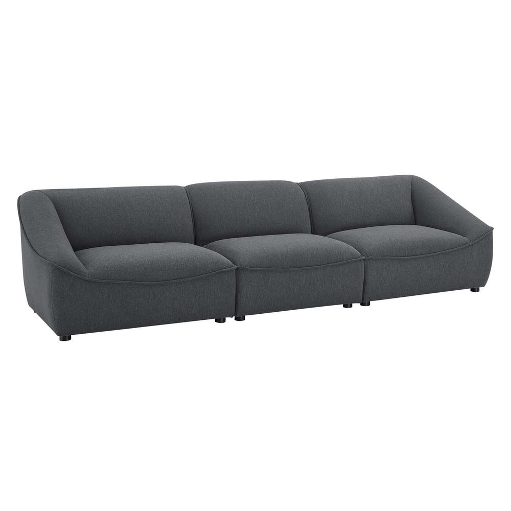 Comprise 3-Piece Sofa - Charcoal EEI-5404-CHA. Picture 1