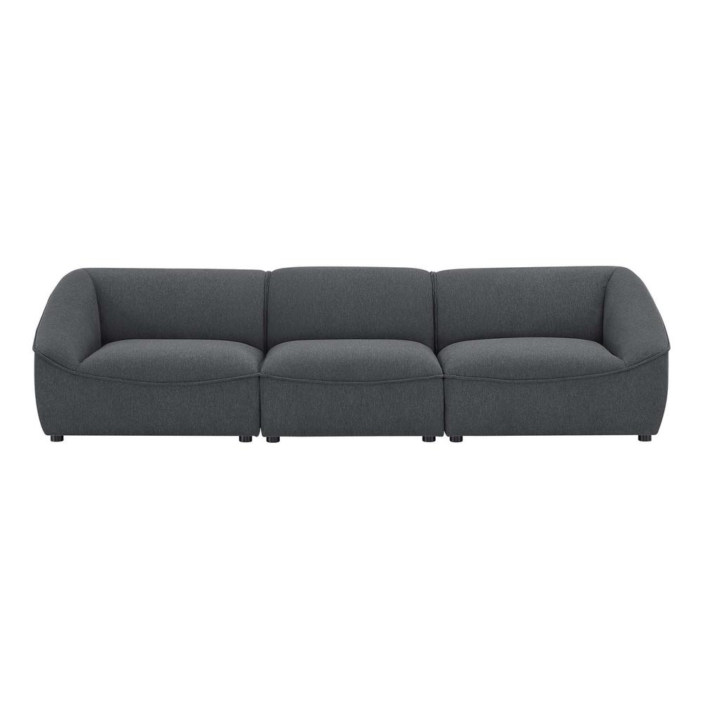 Comprise 3-Piece Sofa - Charcoal EEI-5404-CHA. Picture 2