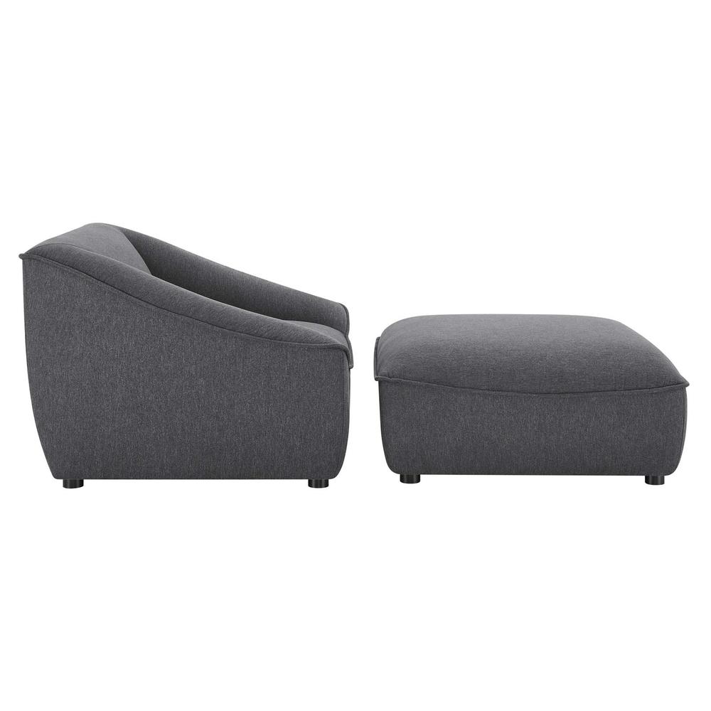 Comprise 2-Piece Living Room Set - Charcoal EEI-5412-CHA. Picture 2