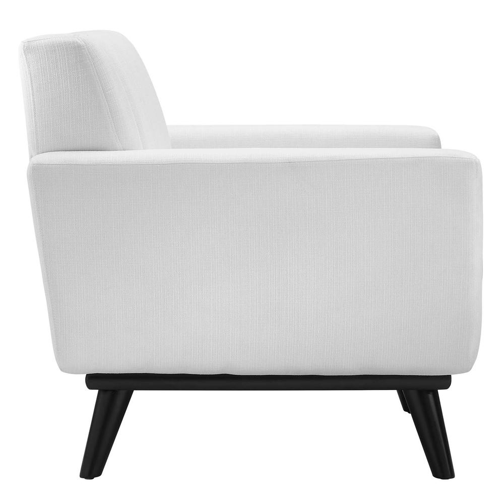 Engage Channel Tufted Fabric Armchair - White EEI-5460-WHI. Picture 4
