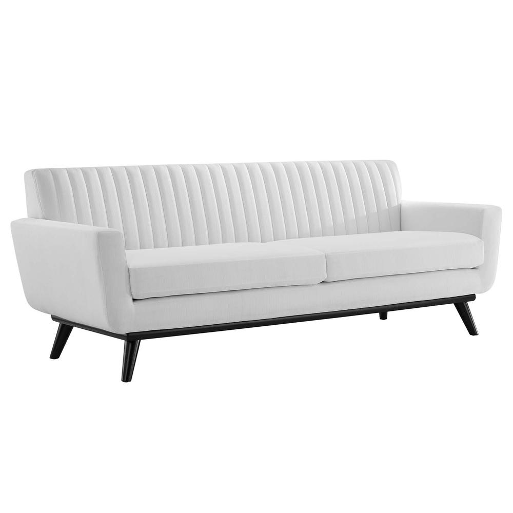 Engage Channel Tufted Fabric Sofa. Picture 1