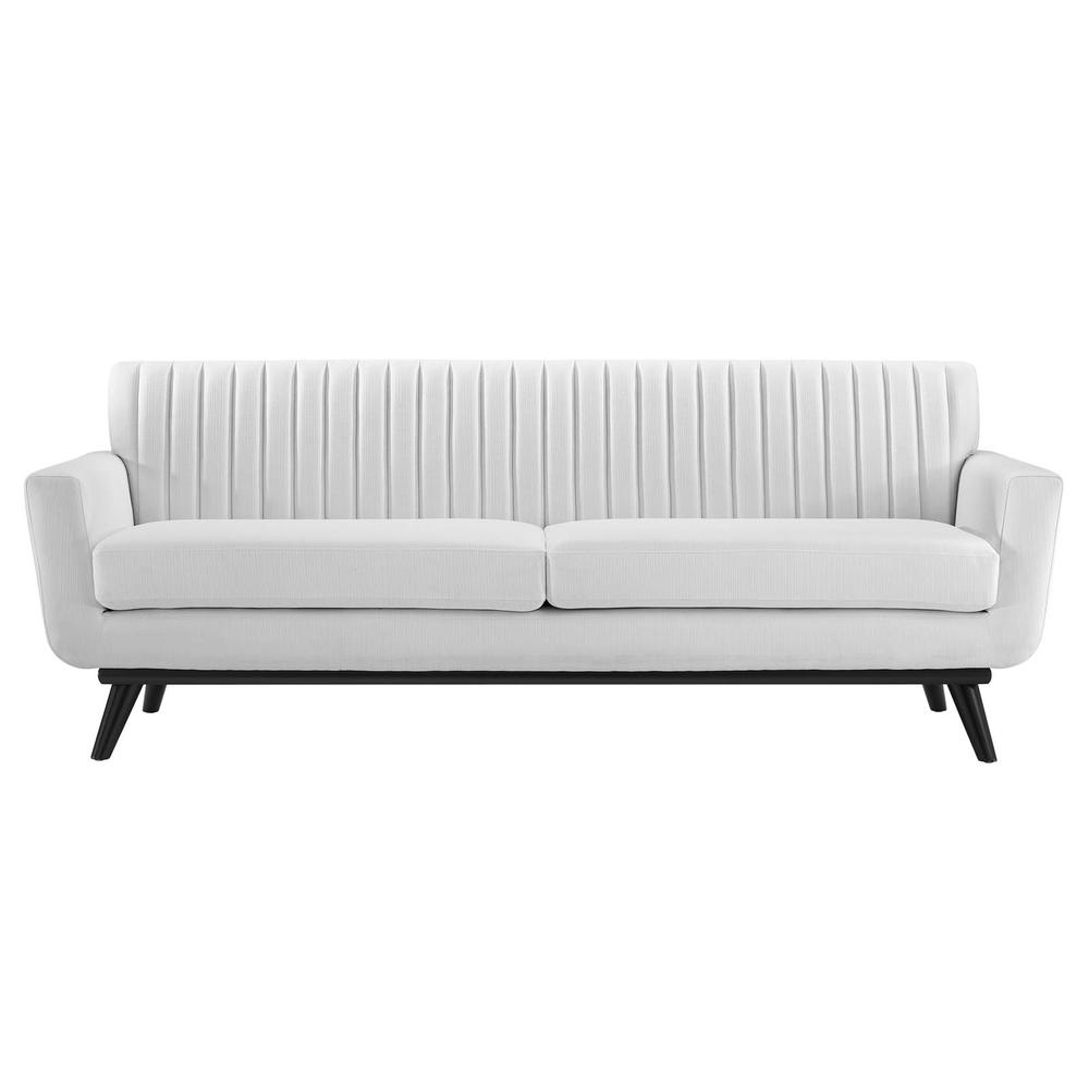 Engage Channel Tufted Fabric Sofa. Picture 2
