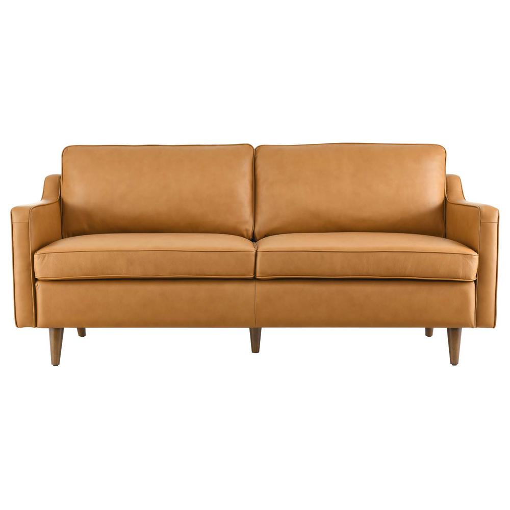 Impart Genuine Leather Sofa - Tan EEI-5553-TAN. Picture 6