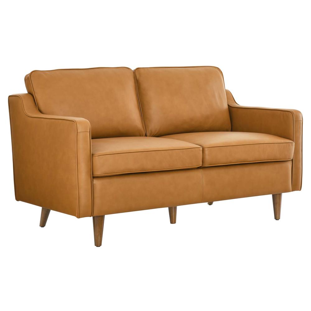 Impart Genuine Leather Loveseat - Tan EEI-5554-TAN. The main picture.