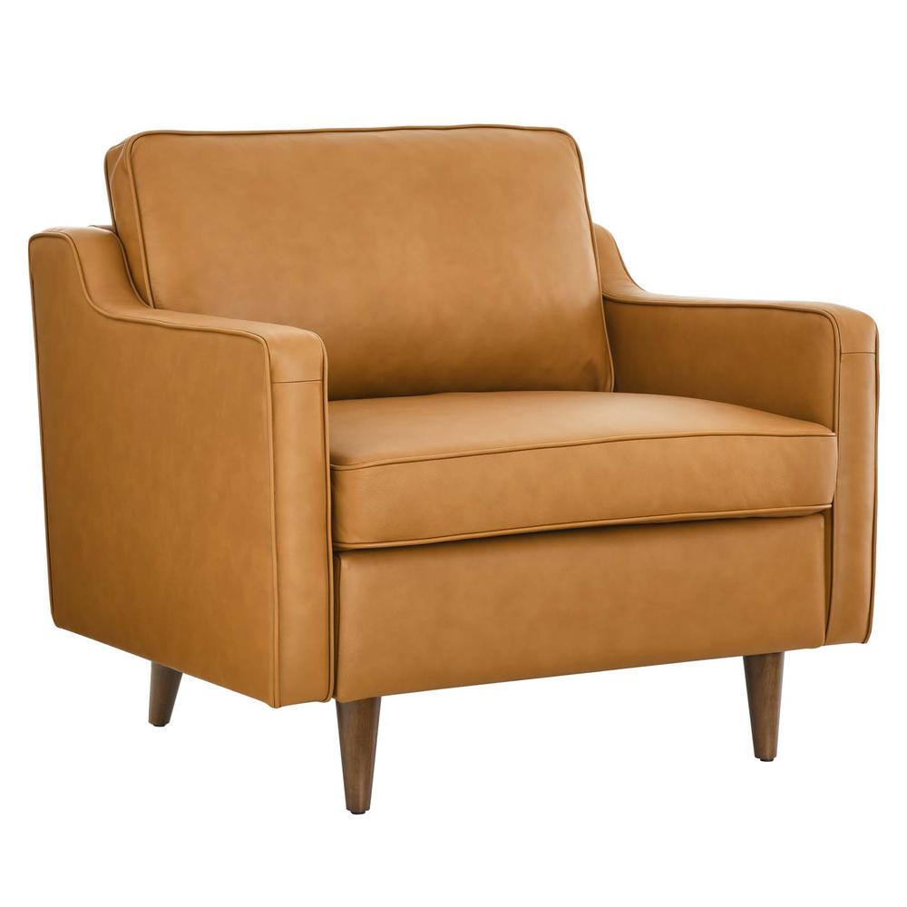 Impart Genuine Leather Armchair - Tan EEI-5555-TAN. The main picture.