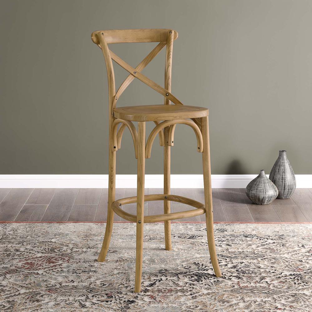 Gear Bar Stool, Natural. Picture 9