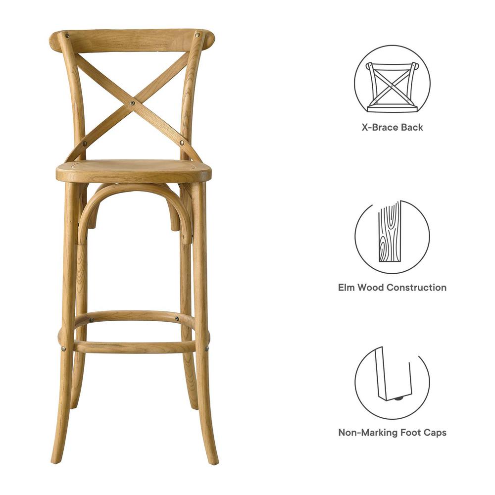 Gear Bar Stool, Natural. Picture 7