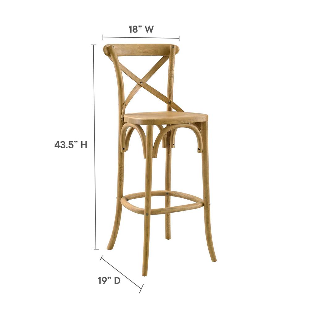 Gear Bar Stool, Natural. Picture 8