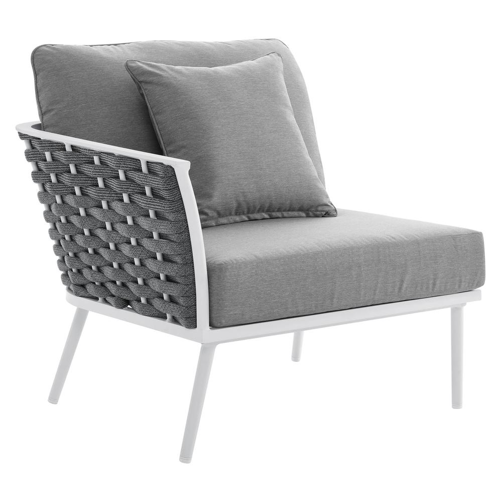 Stance Outdoor Patio Aluminum Left-Facing Armchair. Picture 1