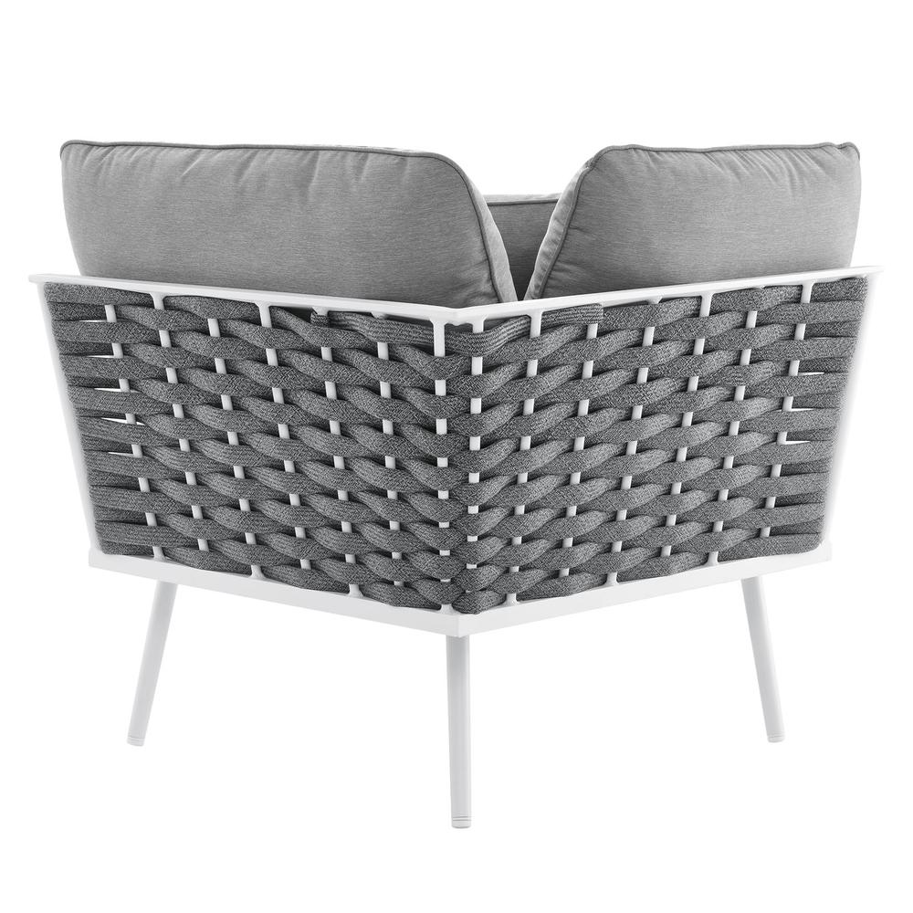 Stance Outdoor Patio Aluminum Corner Chair. Picture 3
