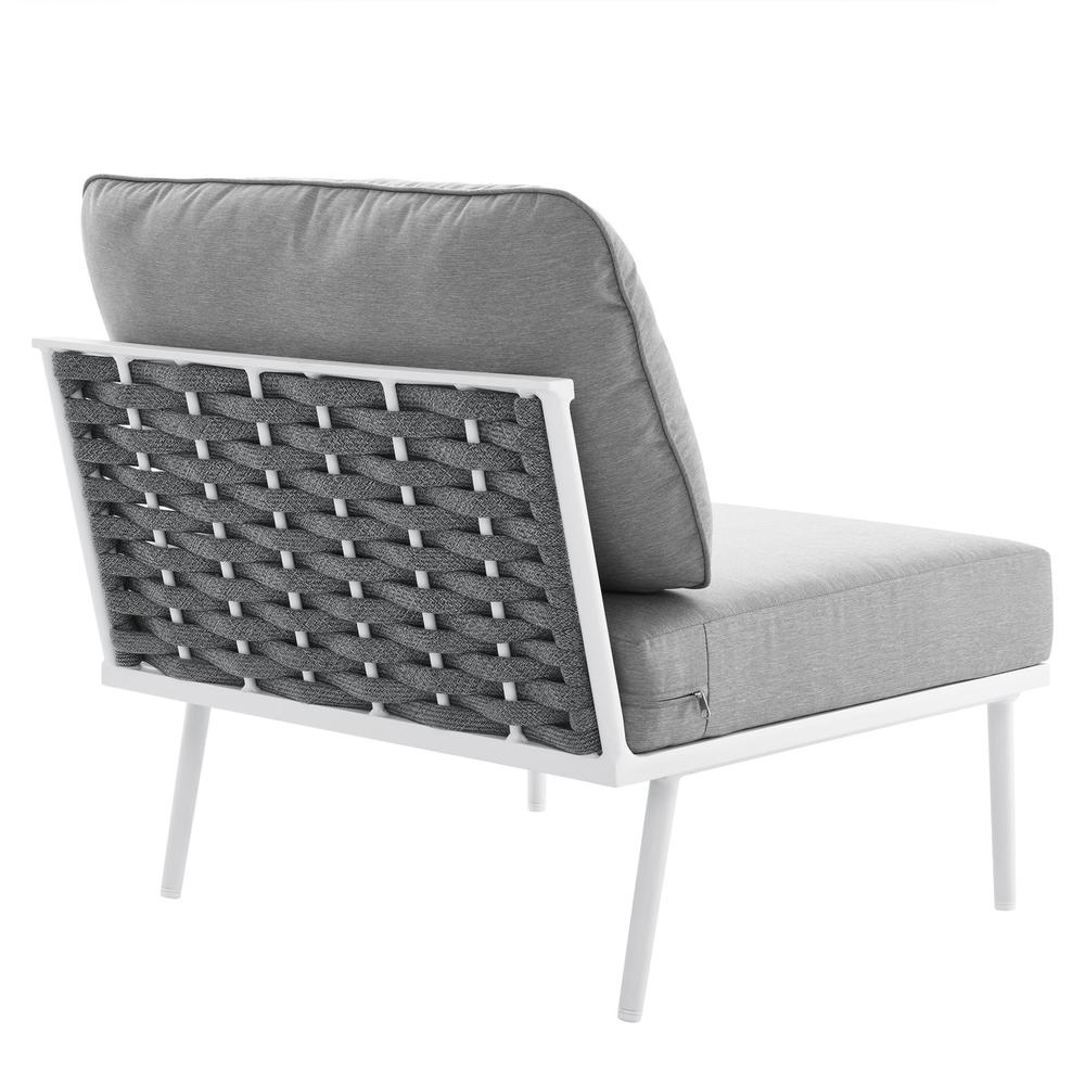 Stance Outdoor Patio Aluminum Armless Chair. Picture 4