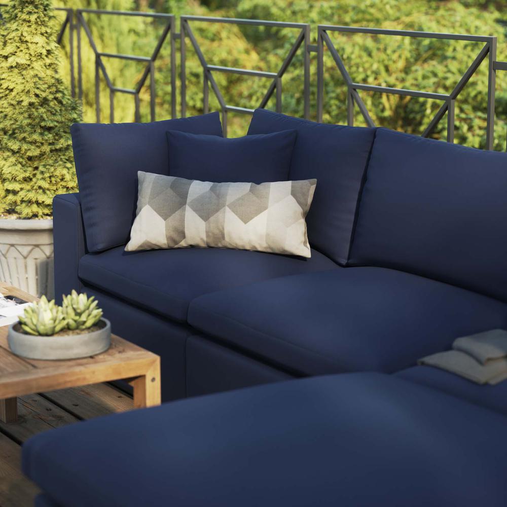 Commix 4-Piece Outdoor Patio Sectional Sofa. Picture 11