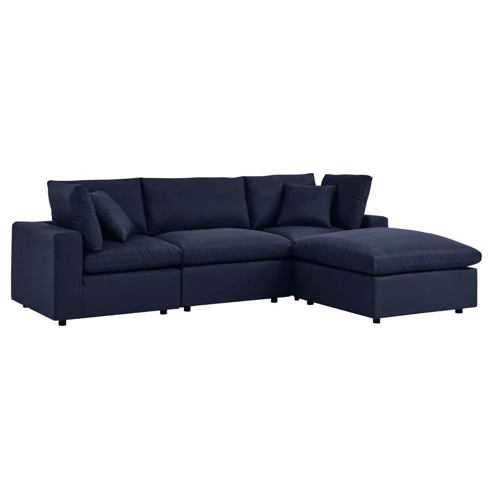 Commix 4-Piece Outdoor Patio Sectional Sofa. Picture 3