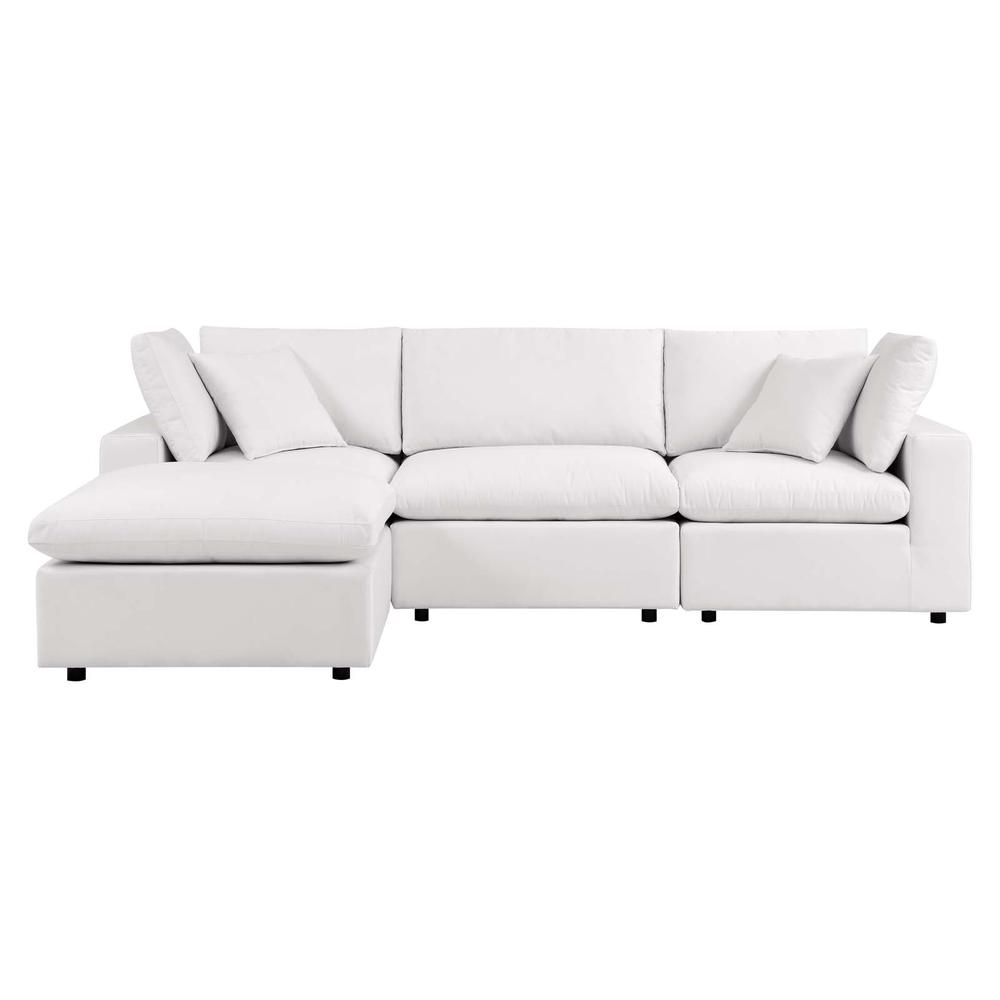 Commix 4-Piece Outdoor Patio Sectional Sofa. The main picture.