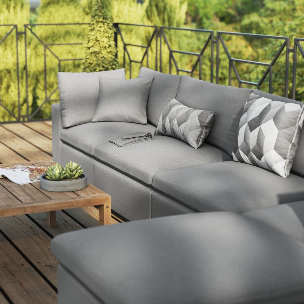 Commix 5-Piece Outdoor Patio Sectional Sofa. Picture 10
