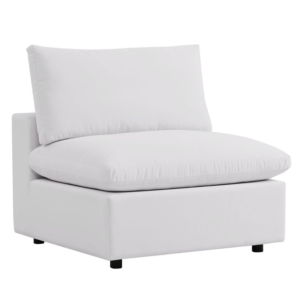 Commix 5-Piece Outdoor Patio Sectional Sofa - White EEI-5583-WHI. Picture 3