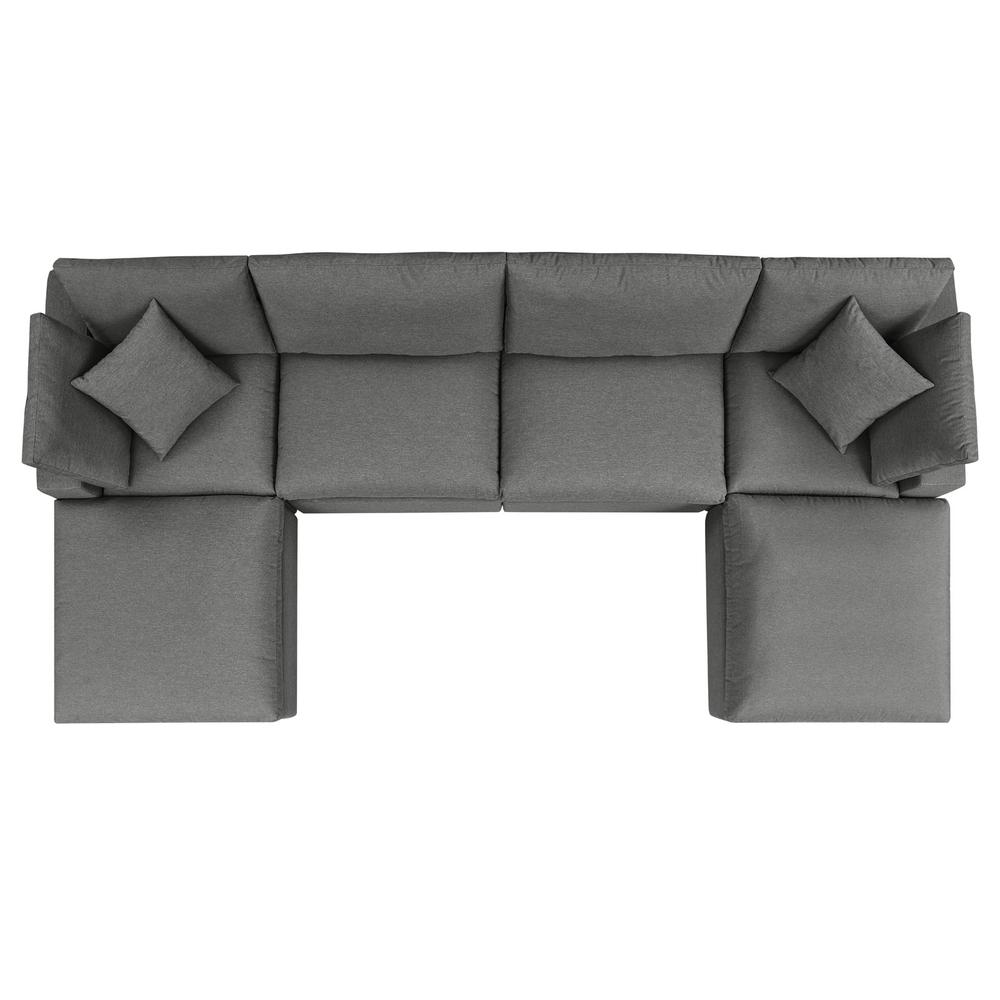 Commix 6-Piece Outdoor Patio Sectional Sofa. Picture 2