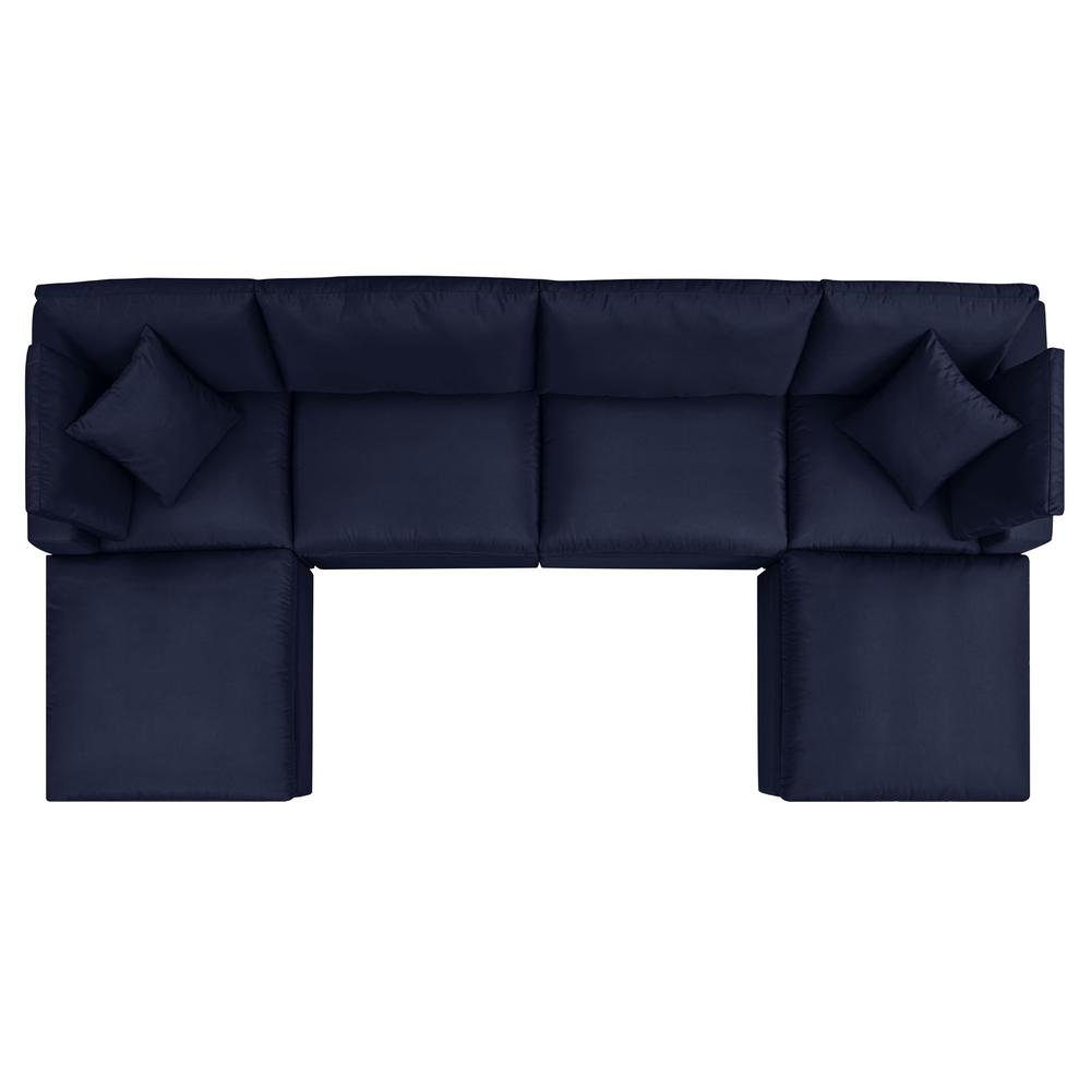 Commix 6-Piece Outdoor Patio Sectional Sofa. Picture 2
