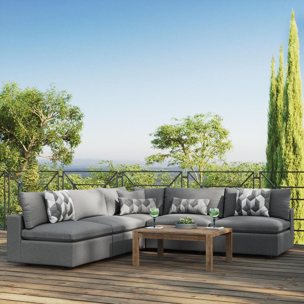 Commix 5-Piece Outdoor Patio Sectional Sofa. Picture 9