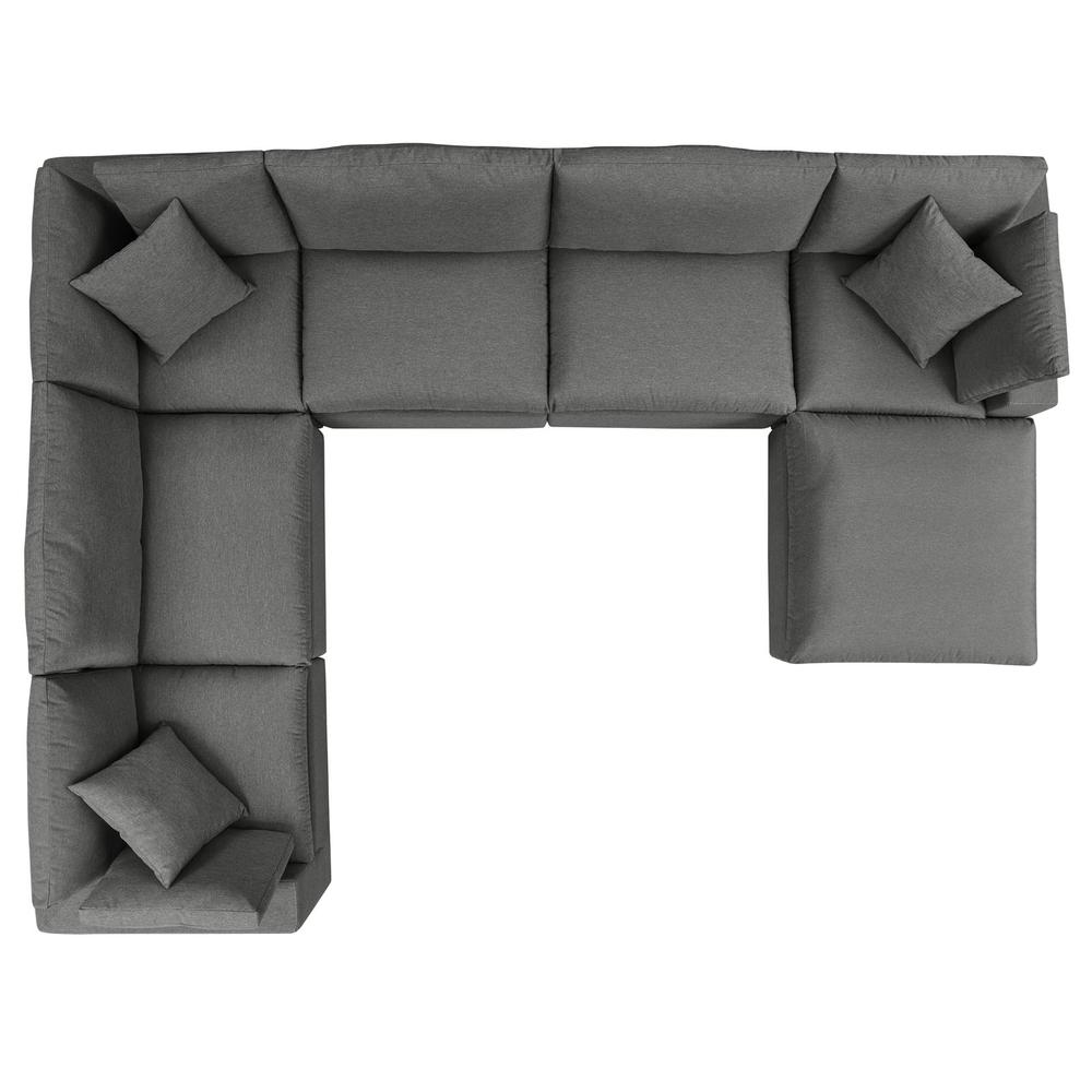 Commix 7-Piece Outdoor Patio Sectional Sofa. Picture 2