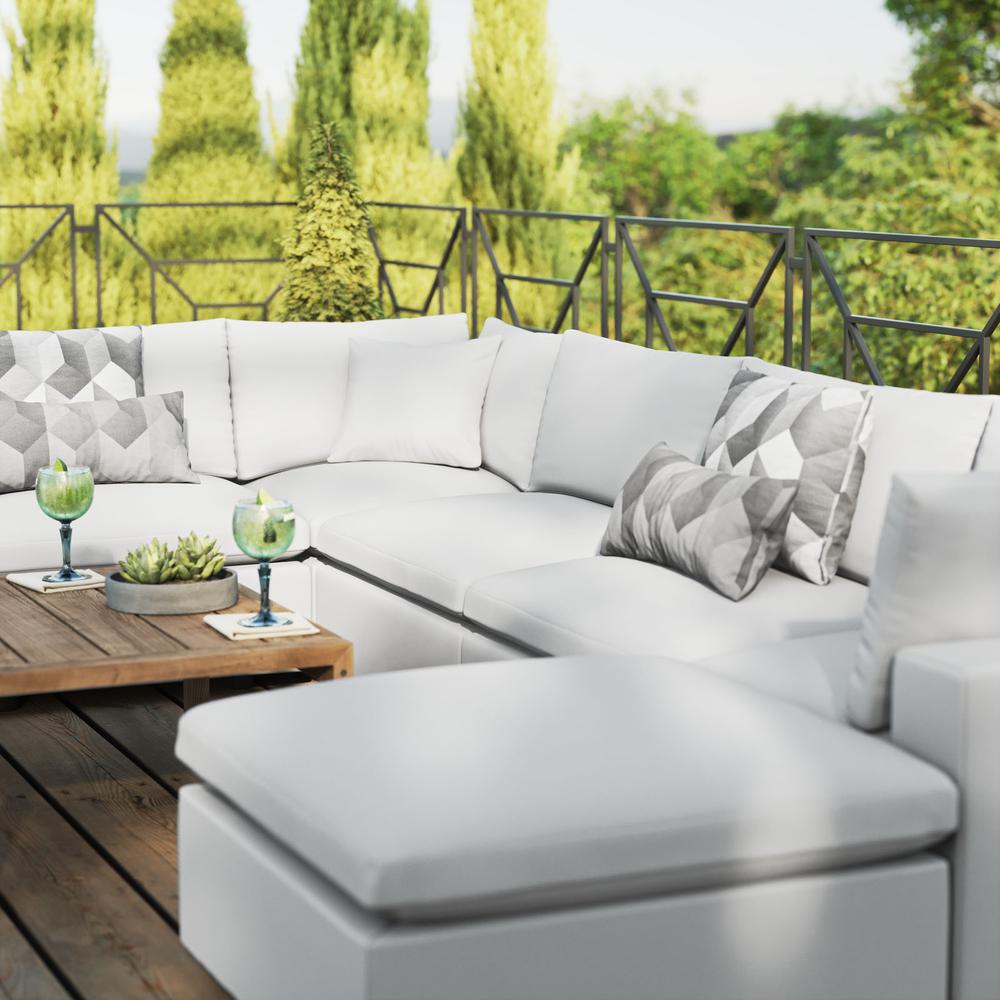 Commix 7-Piece Outdoor Patio Sectional Sofa. Picture 11