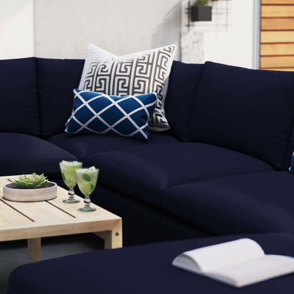 Commix 7-Piece Sunbrella Outdoor Patio Sectional Sofa. Picture 11