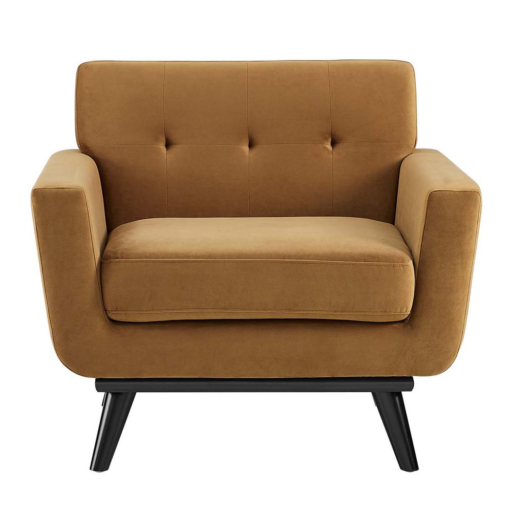 Engage Performance Velvet Armchair. Picture 6