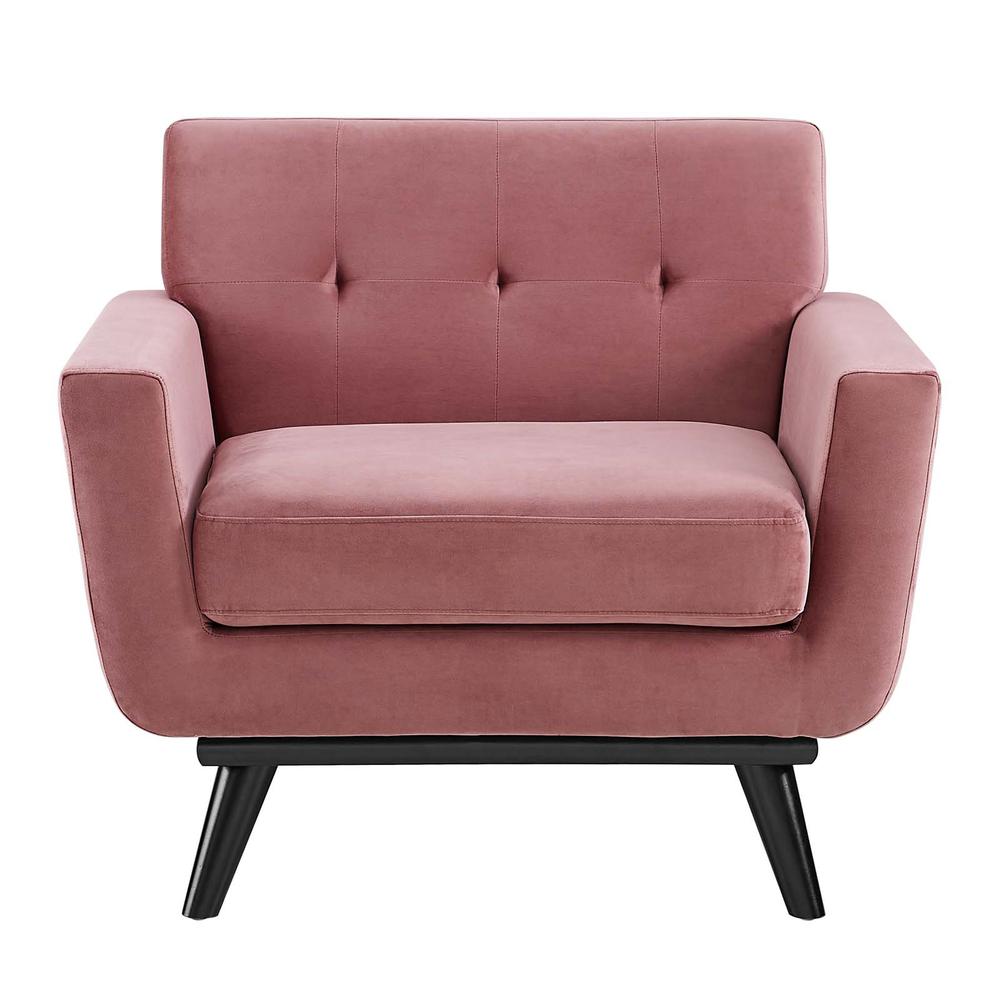 Engage Performance Velvet Armchair. Picture 6