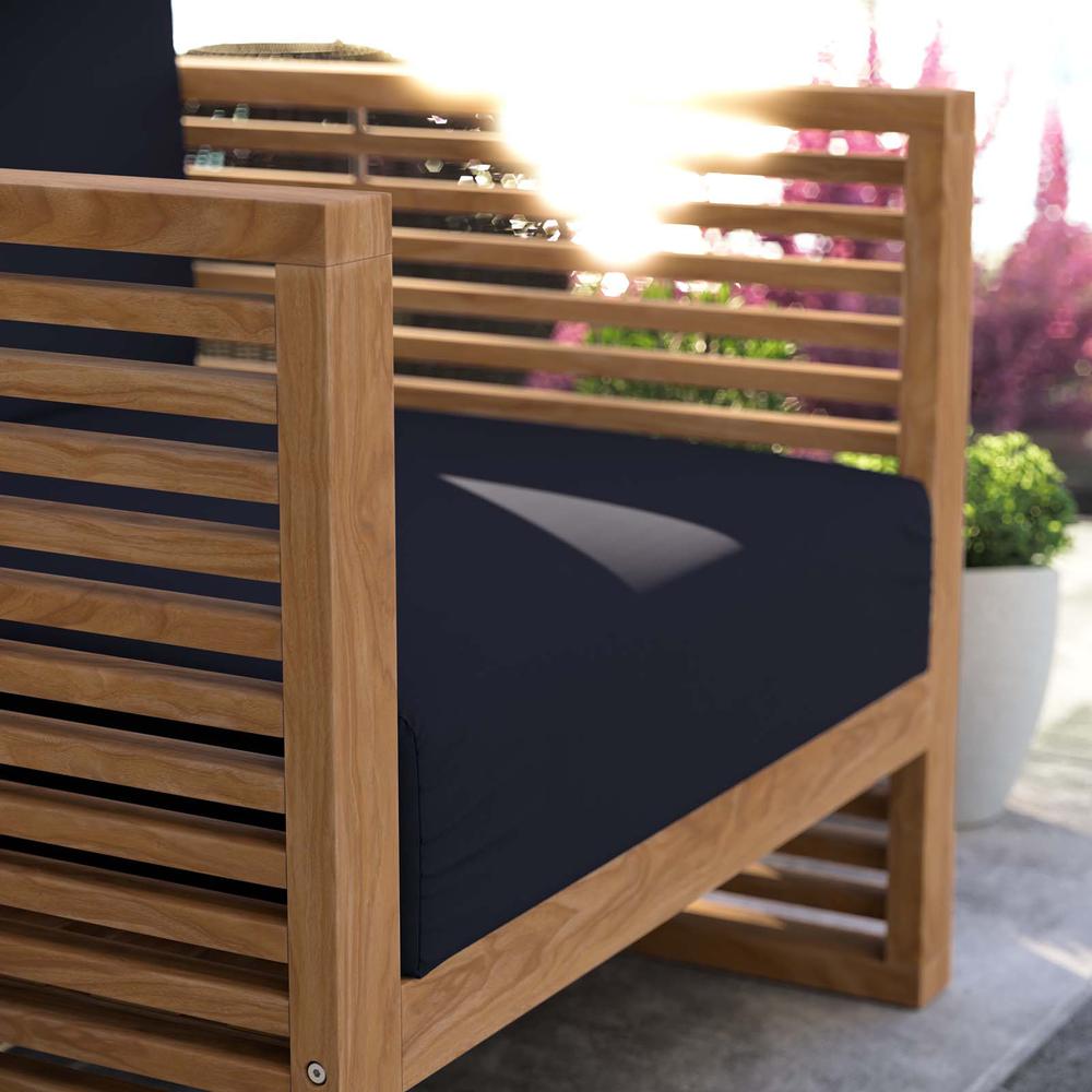 Carlsbad Teak Wood Outdoor Patio Armchair. Picture 7