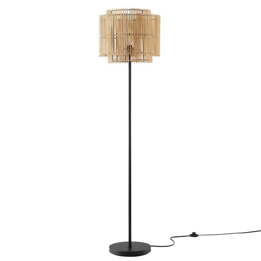 Nourish Bamboo Floor Lamp. Picture 1