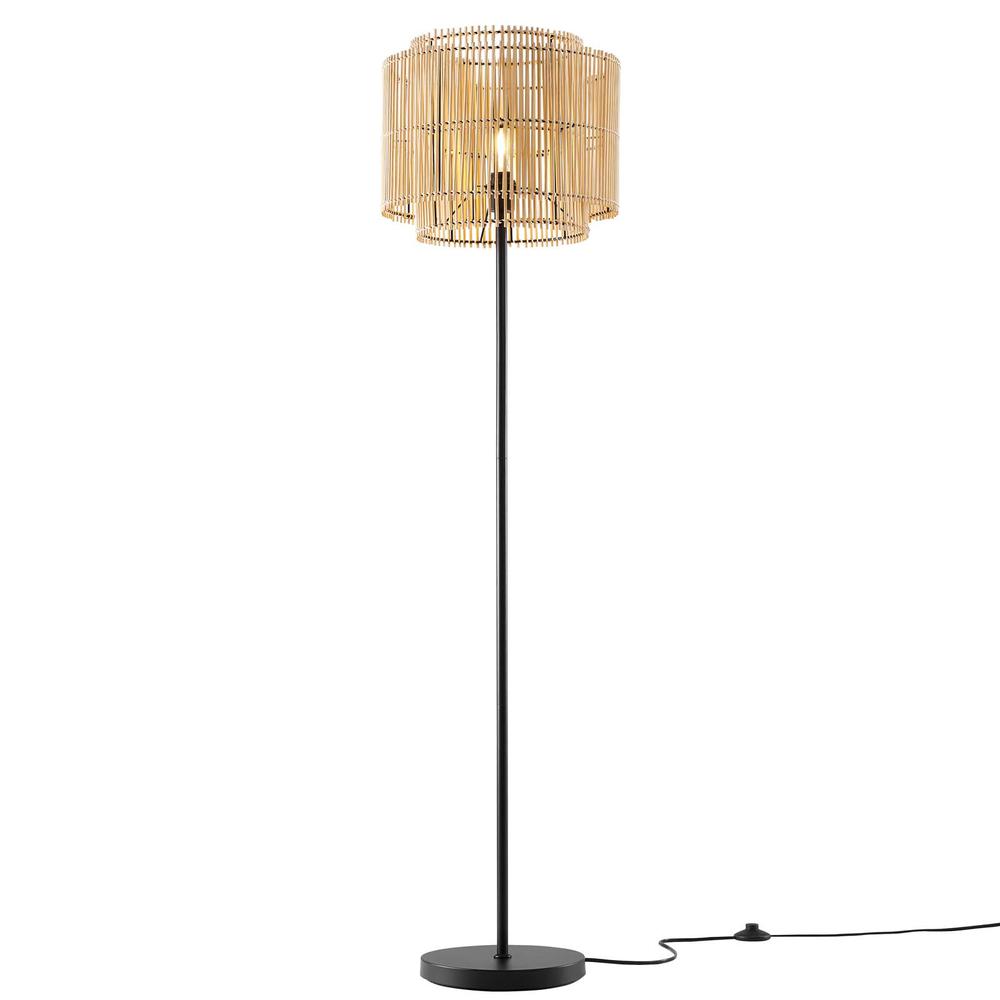Nourish Bamboo Floor Lamp. Picture 4