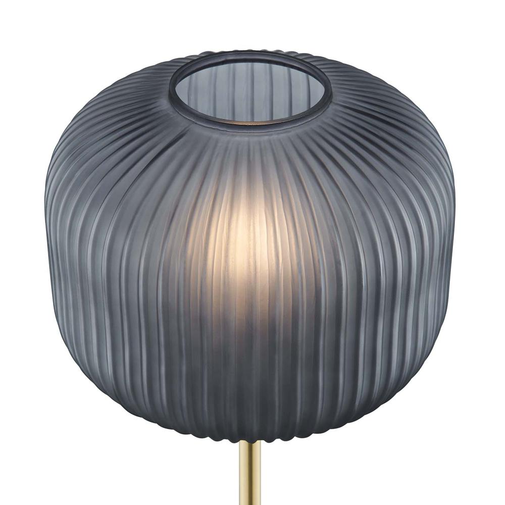Reprise Glass Sphere Glass and Metal Floor Lamp. Picture 5