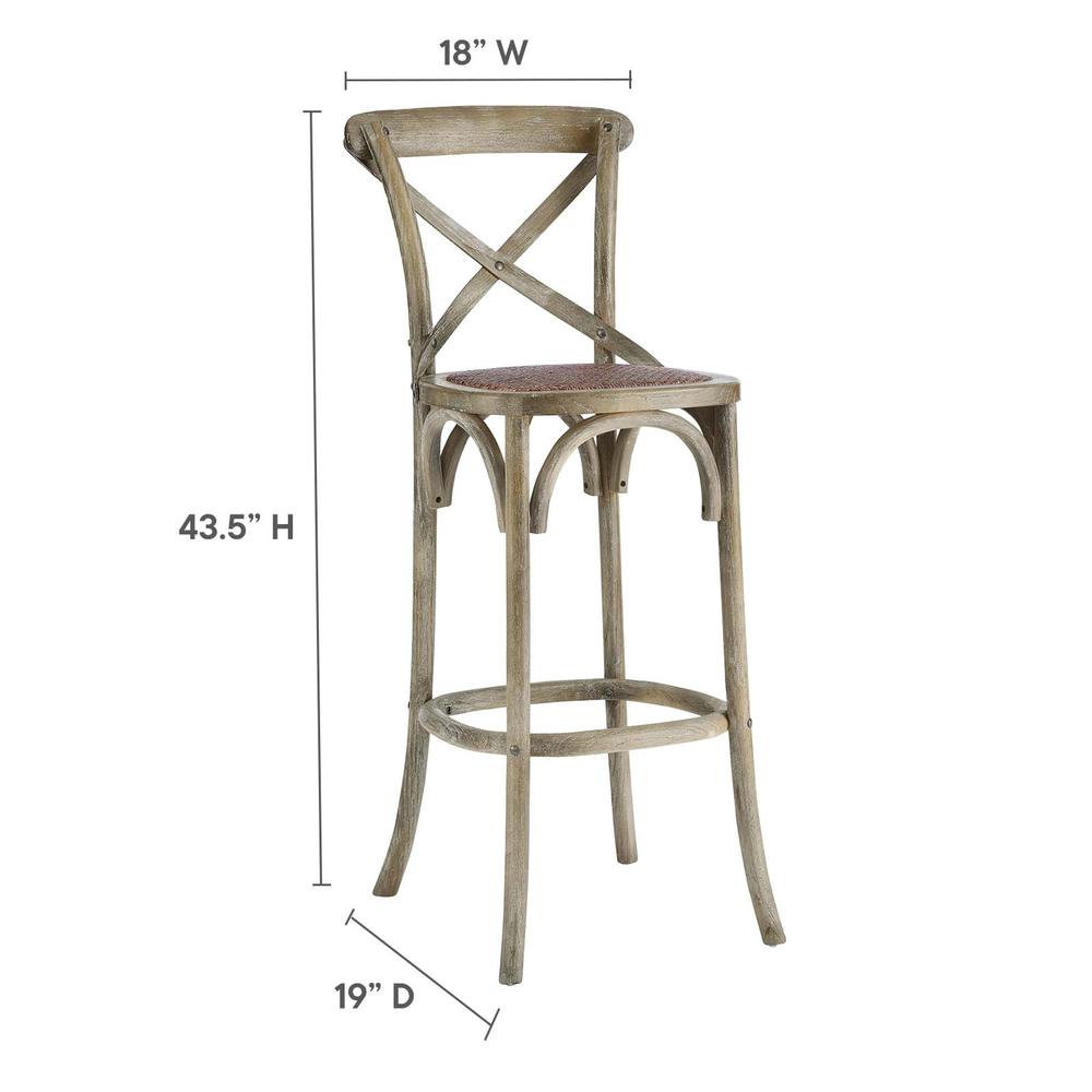 Gear Bar Stool, Gray. Picture 7
