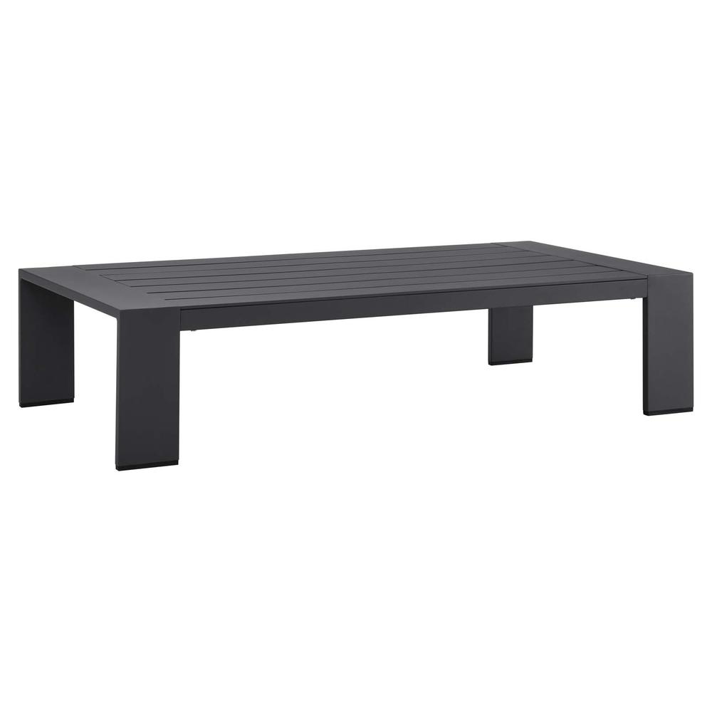 Tahoe Outdoor Patio Powder-Coated Aluminum Coffee Table. Picture 1